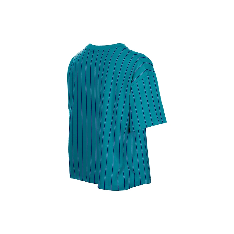 Women's New Era Teal Arizona Diamondbacks City Connect Throwback Meshback Pinstripe Boxy T-Shirt