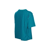 Women's New Era  Teal Arizona Diamondbacks City Connect Throwback Meshback Pinstripe Boxy T-Shirt