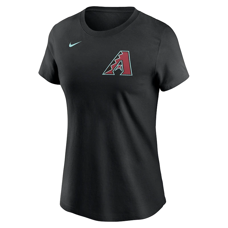 Women's Nike Alek Thomas Black Arizona Diamondbacks 2024 Fuse Name & Number T-Shirt