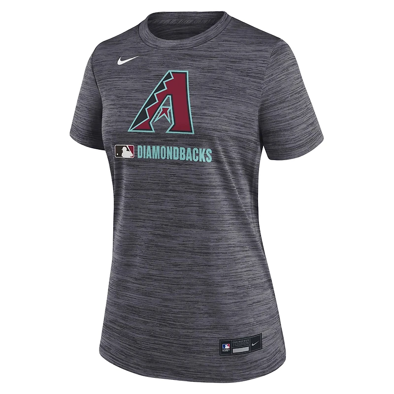 Women's Nike  Black Arizona Diamondbacks Authentic Collection Velocity Dri-FIT T-Shirt