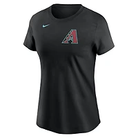 T-shirt Nike Corbin Burnes pour femme avec nom et numéro Fuse des Diamondbacks de l'Arizona noir