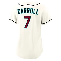 Maillot Nike Corbin Carroll crème pour femme, réplique domicile des Diamondbacks de l'Arizona