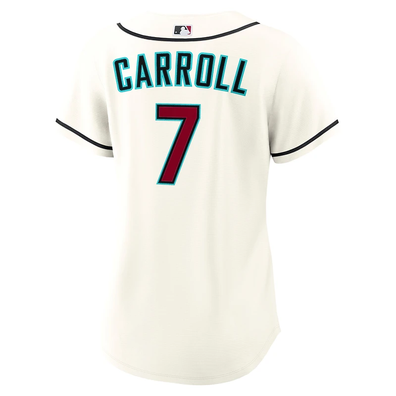 Maillot Nike Corbin Carroll crème pour femme, réplique domicile des Diamondbacks de l'Arizona