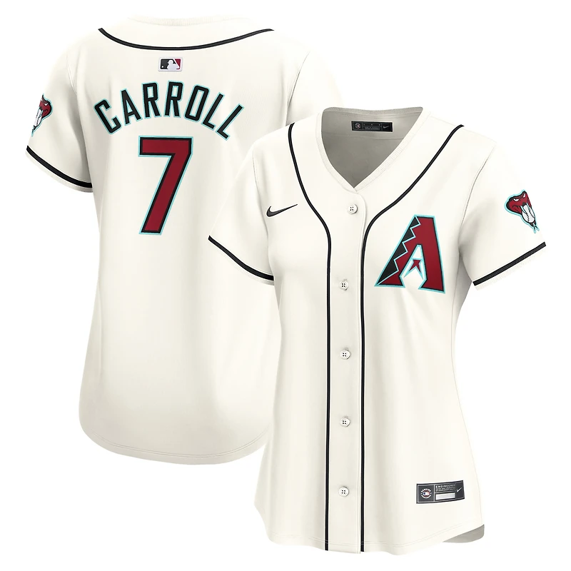 Maillot de joueur Nike Corbin Carroll pour femme, blanc, Arizona Diamondbacks Home Limited Player