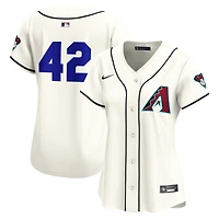 Maillot Nike crème pour femme Arizona Diamondbacks Domicile 2025 Jackie Robinson Day Limited