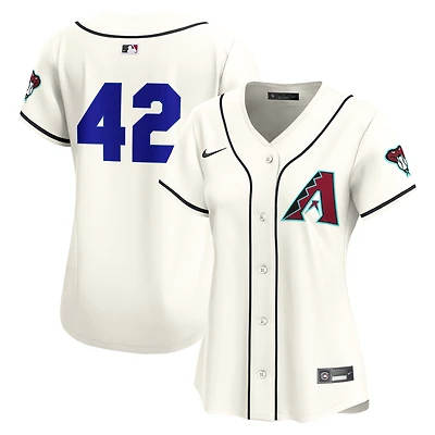 Maillot Nike crème pour femme Arizona Diamondbacks Domicile 2025 Jackie Robinson Day Limited