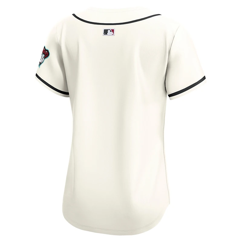 Maillot Nike Cream Arizona Diamondbacks Domicile Limited pour Femme