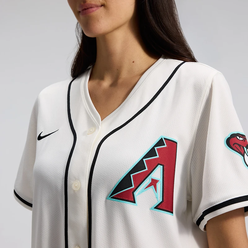 Maillot Nike Cream Arizona Diamondbacks Domicile Limited pour Femme