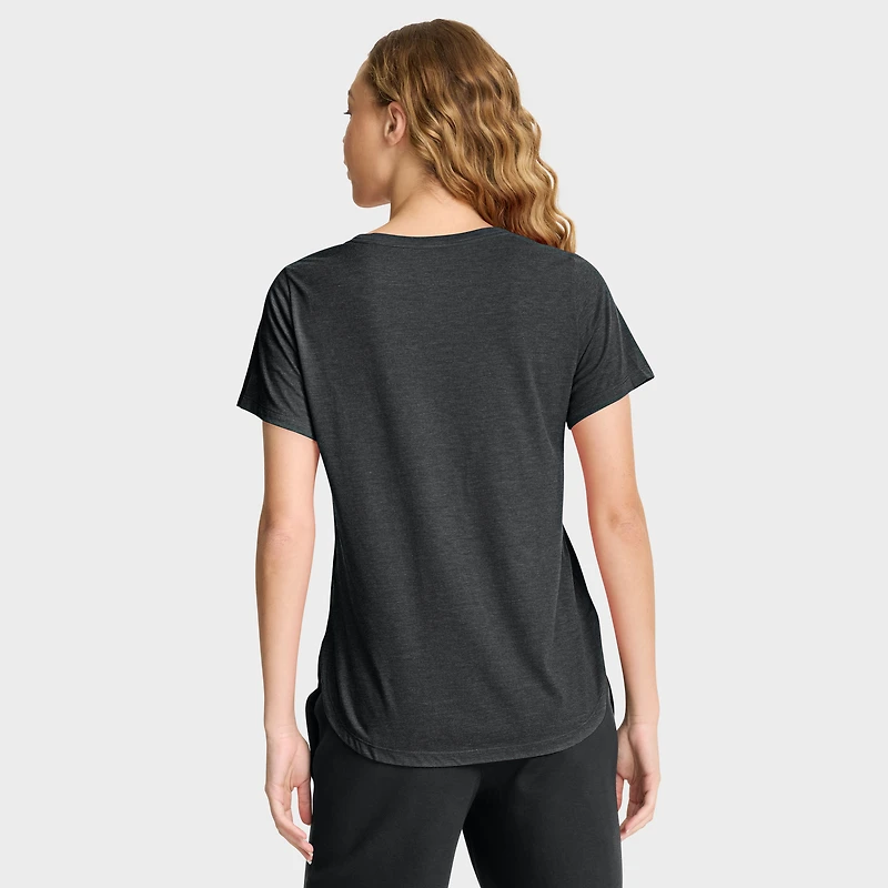 Women's Nike Heather Black Arizona Diamondbacks Arched Tri-Blend T-Shirt