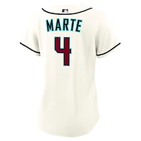 Women's Nike Ketel Marte Cream Arizona Diamondbacks Home Replica Jersey