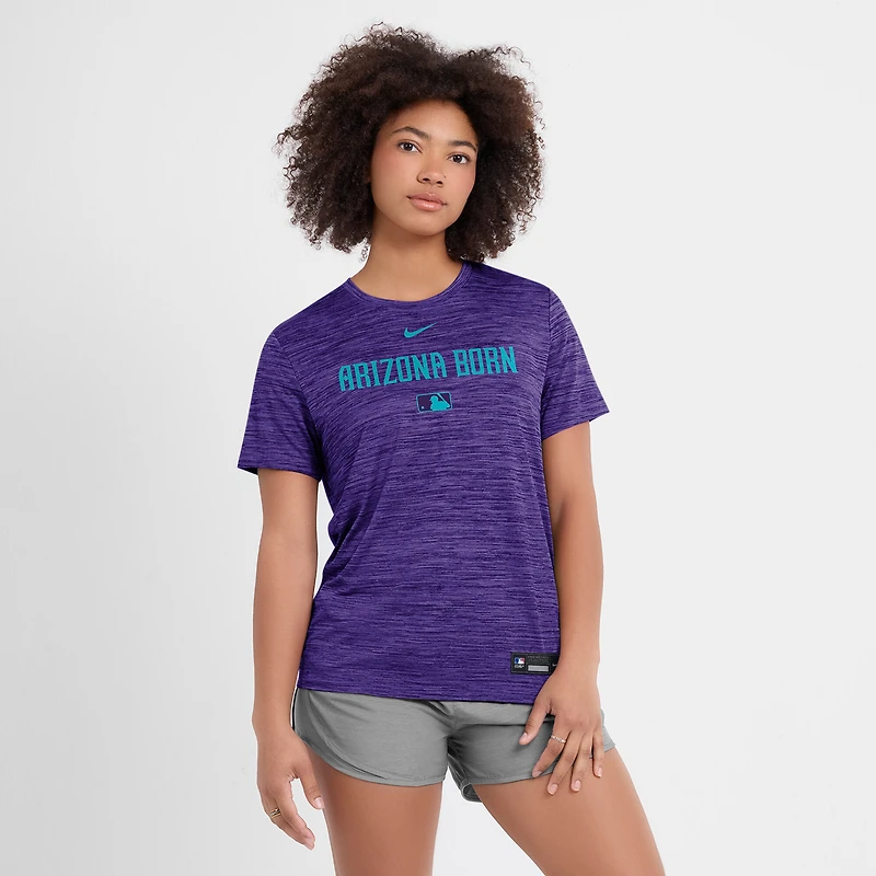T-shirt Nike violet pour femme Arizona Diamondbacks 2025 City Connect Authentic Collection Velocity Dri-FIT