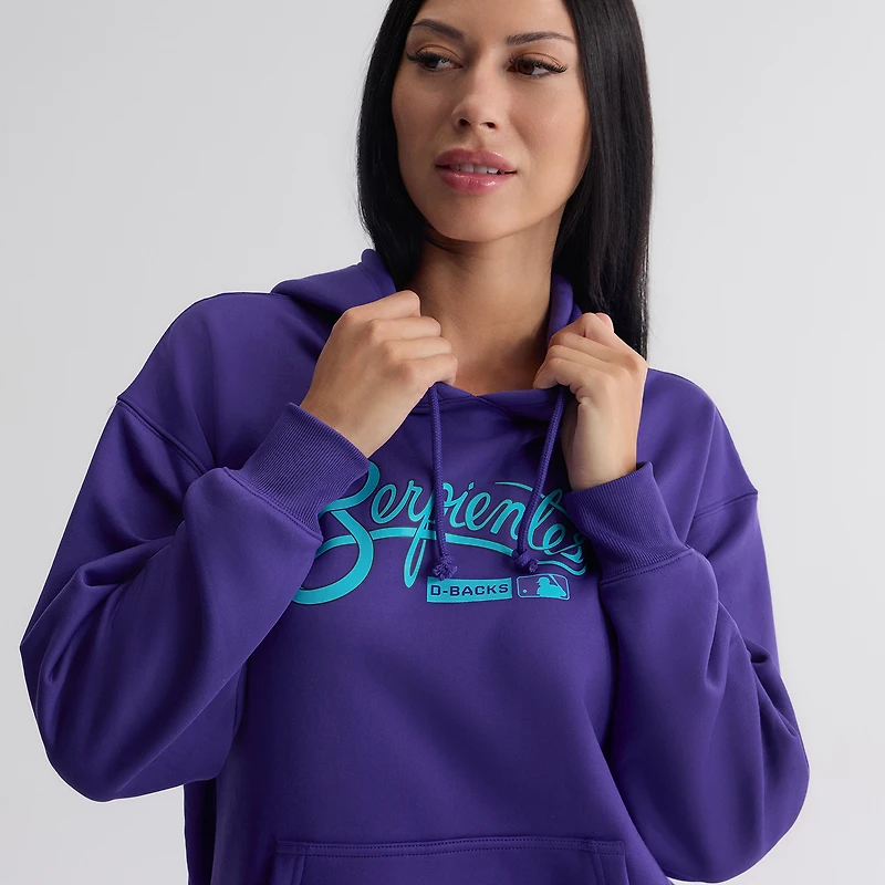 Women's Nike Purple Arizona Diamondbacks Authentic Collection City Connect Therma Hoodie