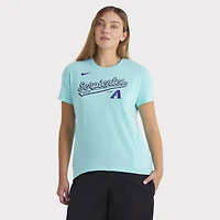 Women's Nike Teal Arizona Diamondbacks 2025 City Connect Flowy Fashion Tri-Blend Dri-FIT T-Shirt