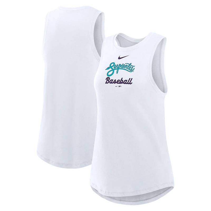 Women's Nike White Arizona Diamondbacks City Connect Tricode High Neck Dri-FIT Tank Top