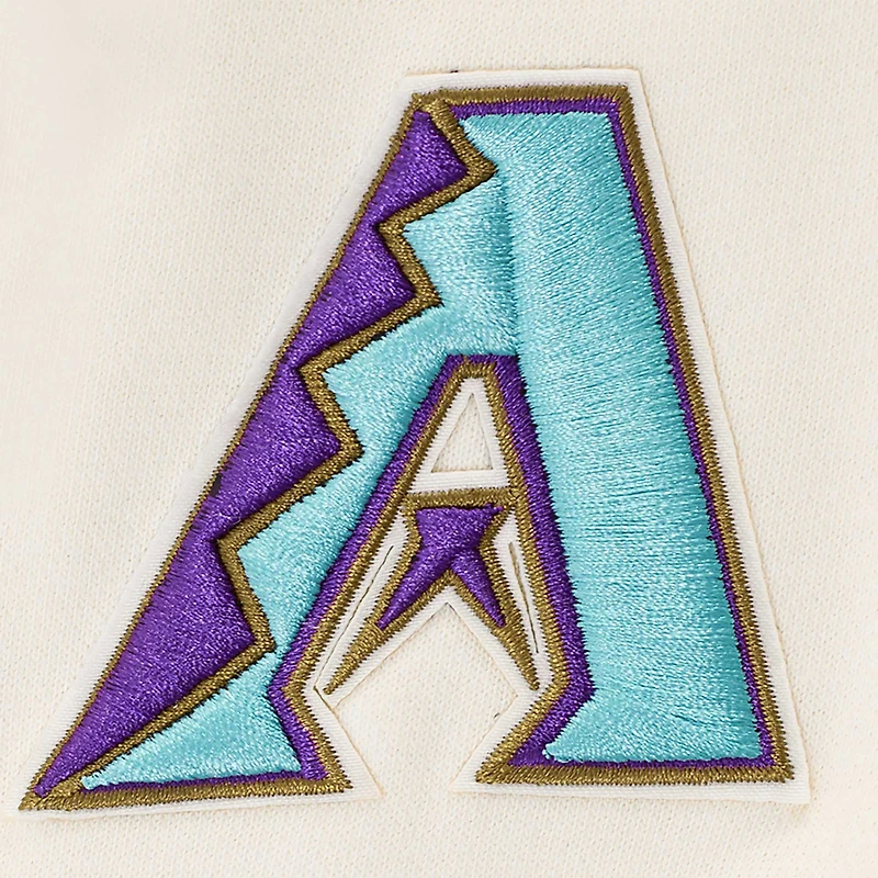 Sweat-shirt en polaire classique rétro Pro Standard crème pour femmes des Diamondbacks de l'Arizona