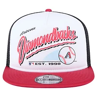 Casquette Snapback rétro 9FIFTY blanche New Era pour jeunes des Diamondbacks de l'Arizona