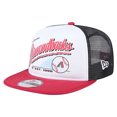 Casquette Snapback rétro 9FIFTY blanche New Era pour jeunes des Diamondbacks de l'Arizona