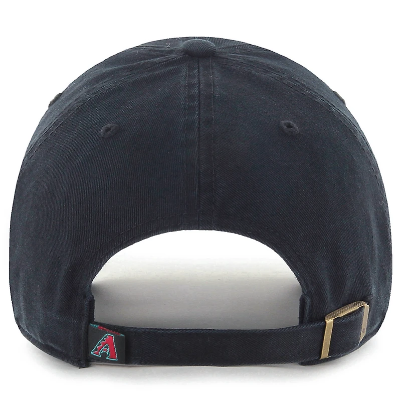 Youth '47 Black Arizona Diamondbacks Team Logo Clean Up Adjustable Hat