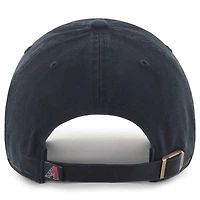 Youth '47 Black Arizona Diamondbacks Team Logo Clean Up Adjustable Hat