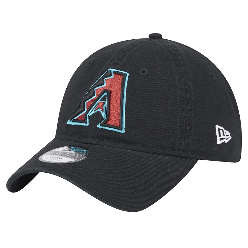 Casquette ajustable 9TWENTY noire des Arizona Diamondbacks pour jeunes New Era