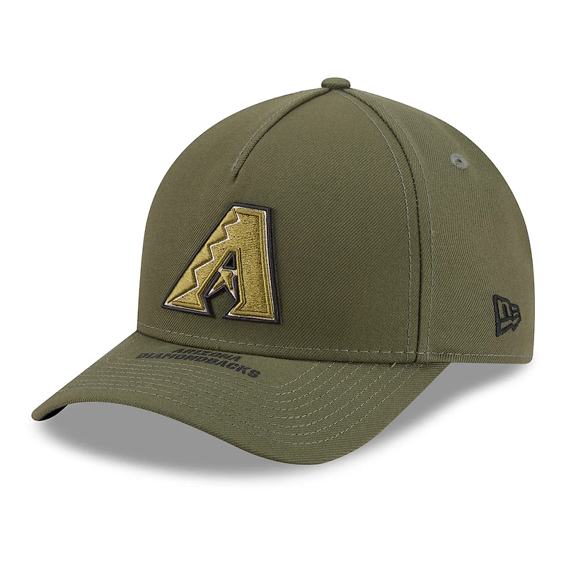 Youth New Era Olive Arizona Diamondbacks 2026 Armed Forces Day 9FORTY M-Crown Adjustable Hat