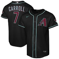 Maillot de stade alternatif noir Nike Corbin Carroll pour jeunes des Arizona Diamondbacks