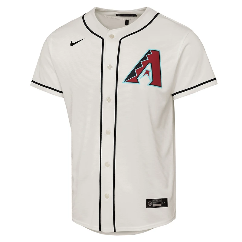 Maillot de joueur Nike Corbin Carroll Cream Arizona Diamondbacks Home Replica 2.0 pour jeunes