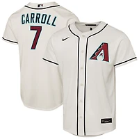 Maillot de joueur Nike Corbin Carroll Cream Arizona Diamondbacks Home Replica 2.0 pour jeunes