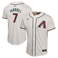 Maillot de joueur match à domicile Nike Corbin Carroll pour jeunes des Diamondbacks l'Arizona, blanc