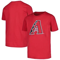 T-shirt rouge avec logo principal des Diamondbacks de l'Arizona pour jeunes