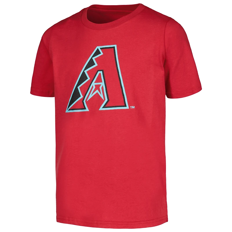 Youth Red Arizona Diamondbacks Primary Logo T-Shirt