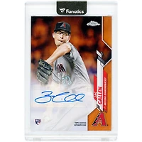 Carte de recrue autographiée de Zac Gallen (Arizona Diamondbacks) 2020 Topps Chrome Orange Refractor #USA-ZG #14/25
