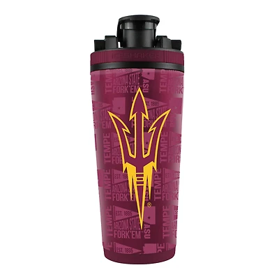 Bouteille shaker en acier inoxydable 4D de 26 oz des Sun Devils de l'État de l'Arizona