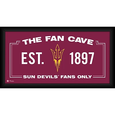 Arizona State Sun Devils Framed 10" x 20" Fan Cave Collage