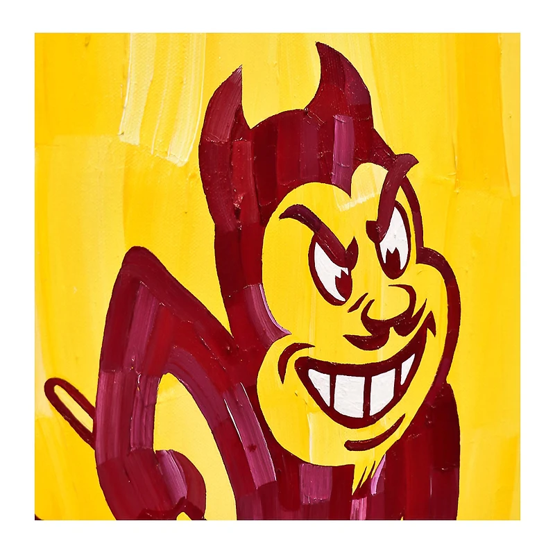 Arizona State Sun Devils Stretched 16" x 20" Original Canvas Artwork - Art by Charlie Turano III - Limited Edition #1/1 - Sparky