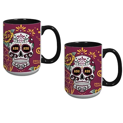 Arizona State Sun Devils Two-Pack Dia De Los Muertos Mug Set