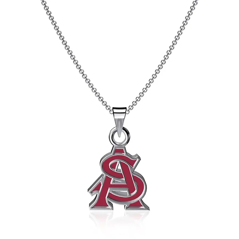 Dayna Designs Arizona State Sun Devils Petit collier pendentif en émail