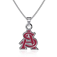 Dayna Designs Arizona State Sun Devils Petit collier pendentif en émail