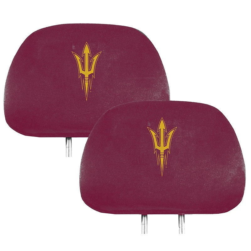 Housses d'appuie-tête imprimées Logo Brands Arizona State Sun Devils (lot de deux)
