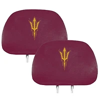 Housses d'appuie-tête imprimées Logo Brands Arizona State Sun Devils (lot de deux)