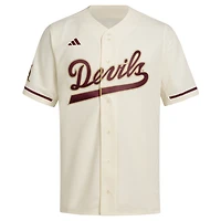 Maillot de baseball réplique adidas pour homme, couleur crème, Arizona State Sun Devils