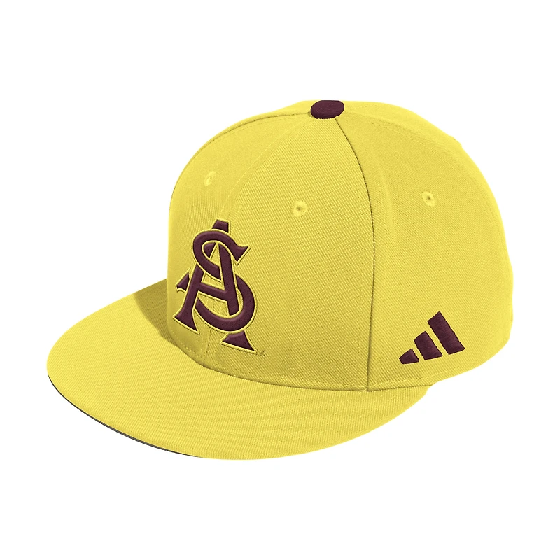 Men's adidas  Gold Arizona State Sun Devils On-Field Fitted Baseball Hat