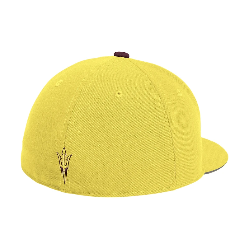 Men's adidas  Gold Arizona State Sun Devils On-Field Fitted Baseball Hat