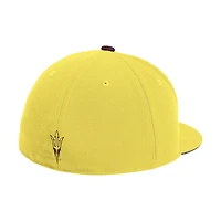 Men's adidas  Gold Arizona State Sun Devils On-Field Fitted Baseball Hat