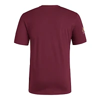 T-shirt adidas pour homme avec logo Fresh Wordmark Arizona State Sun Devils marron