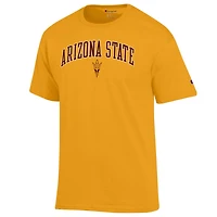 Men's Champion  Gold Arizona State Sun Devils Arch Over Logo T-Shirt