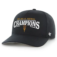 Men's '47 Black Arizona State Sun Devils 2024 Big 12 Football Conference Champions Hitch Adjustable Hat