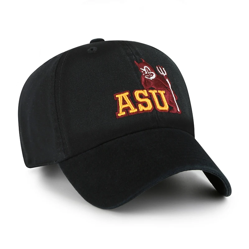 Men's '47 Black Arizona State Sun Devils Vault Clean Up Adjustable Hat