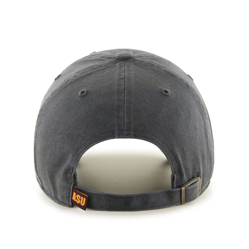 Men's '47  Charcoal Arizona State Sun Devils Clean Up Adjustable Hat