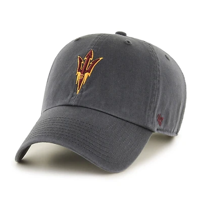 Men's '47  Charcoal Arizona State Sun Devils Clean Up Adjustable Hat
